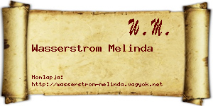 Wasserstrom Melinda névjegykártya